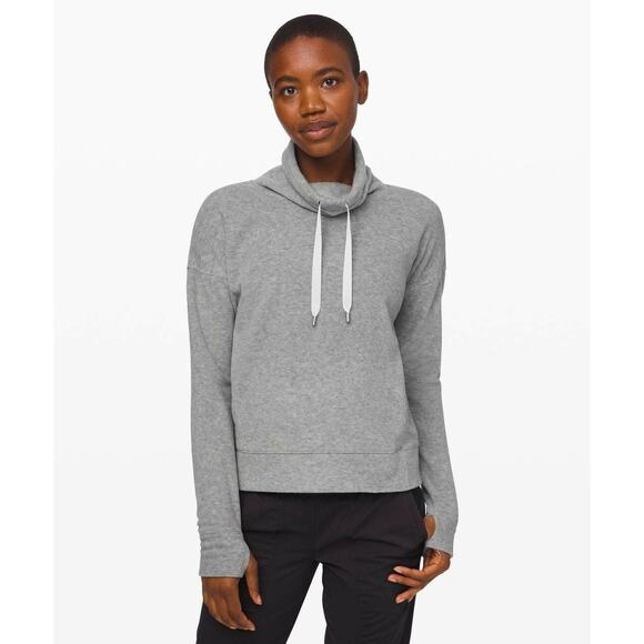 LULULEMON Fleece Cowlneck Go Forward Pullover Sweatshirt Sweater - Picture 2 of 11